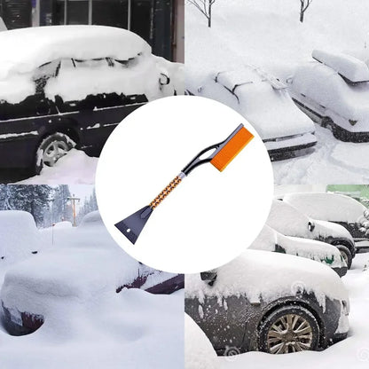 Car Snow Brush & Ice Scraper – Aluminum Handle with ABS Head