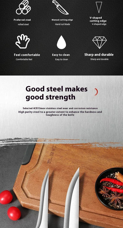 Stainless Steel Fillet & Boning Knife with Wood Handle