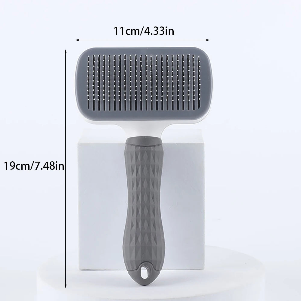 Self-Cleaning Pet Grooming Brush for Dogs & Cats
