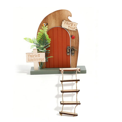 Mini Wooden Fairy Door – Dollhouse & Wall Decor