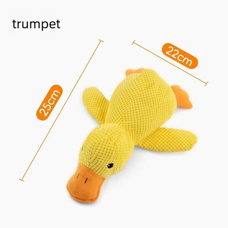Calming Duck Squeaky Plush Dog Toy