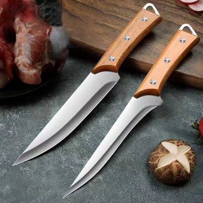 Stainless Steel Fillet & Boning Knife with Wood Handle