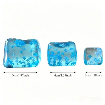 Snowflake Ice Cube Squishy – Slow-Rising Sensory Fidget