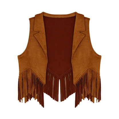 Kids Western Fringe Costume Vest