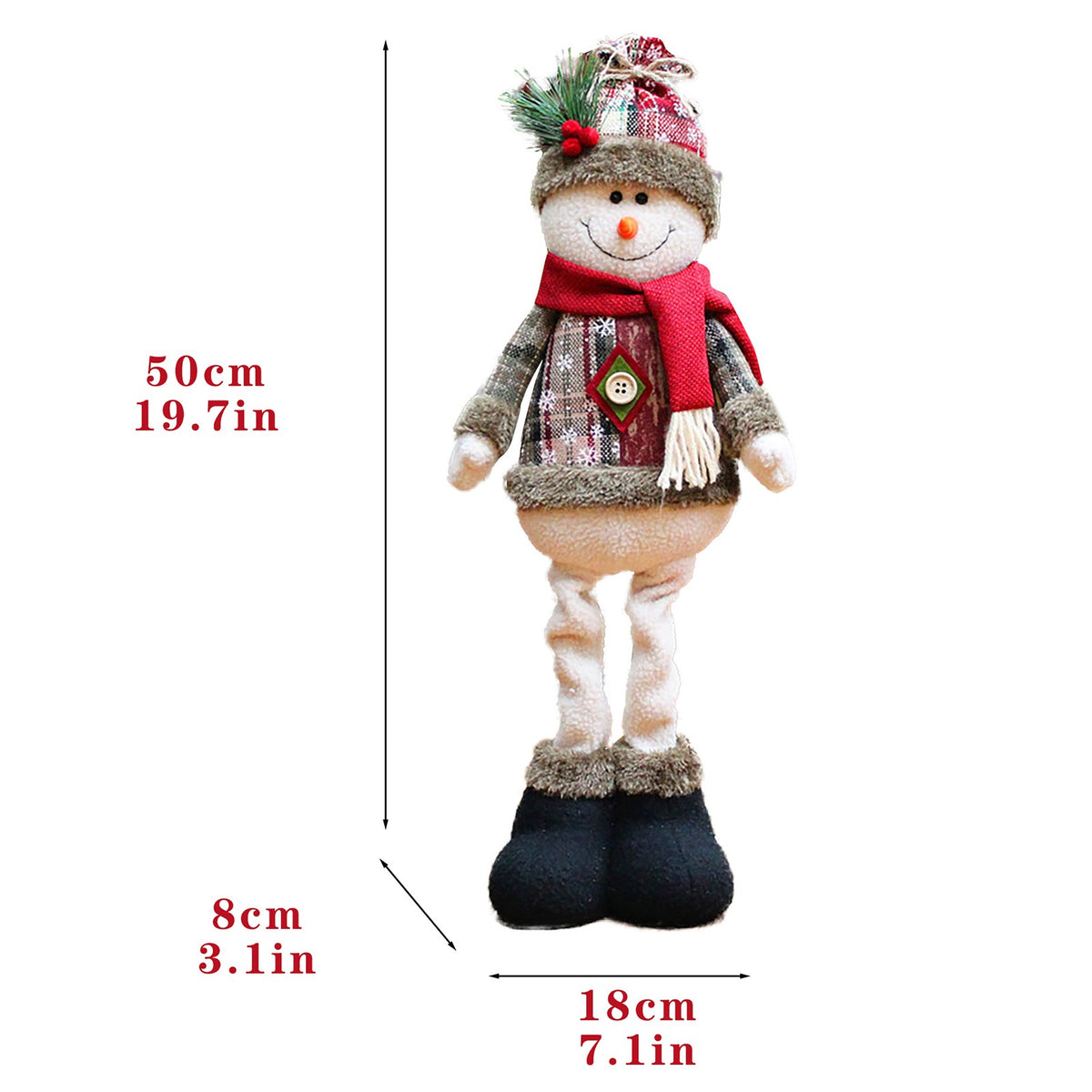 Christmas Santa, Snowman & Reindeer Shelf Sitter