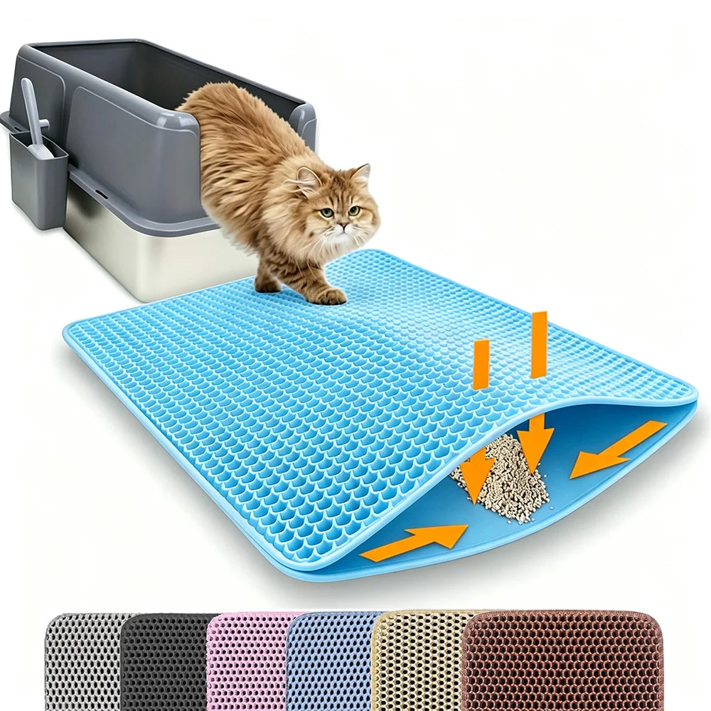 Waterproof Double-Layer Cat Litter Mat