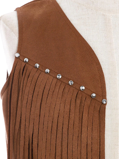 Kids Western Fringe Costume Vest