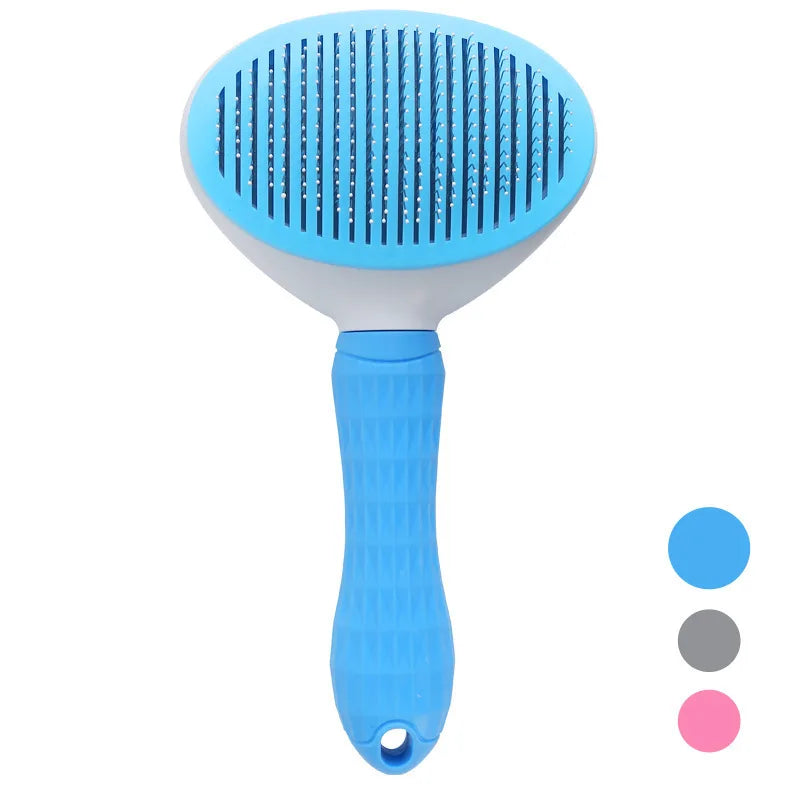 Self-Cleaning Pet Grooming Brush for Dogs & Cats