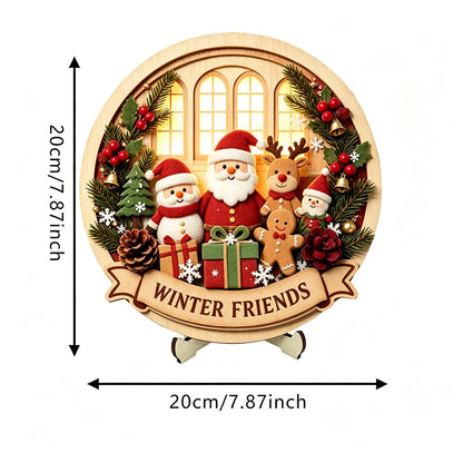 Wooden Christmas Character Tabletop Decor