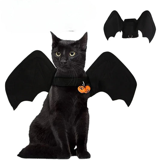 Black Bat Wings Pet Costume – Cats & Dogs