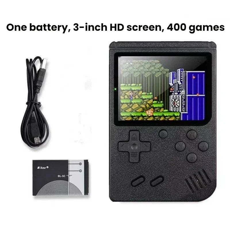 Retro Handheld Game Console – 400 Games & TV Connection