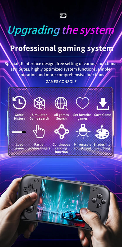 H36S Retro Handheld Game Console – 3.5" IPS, 64GB/128GB