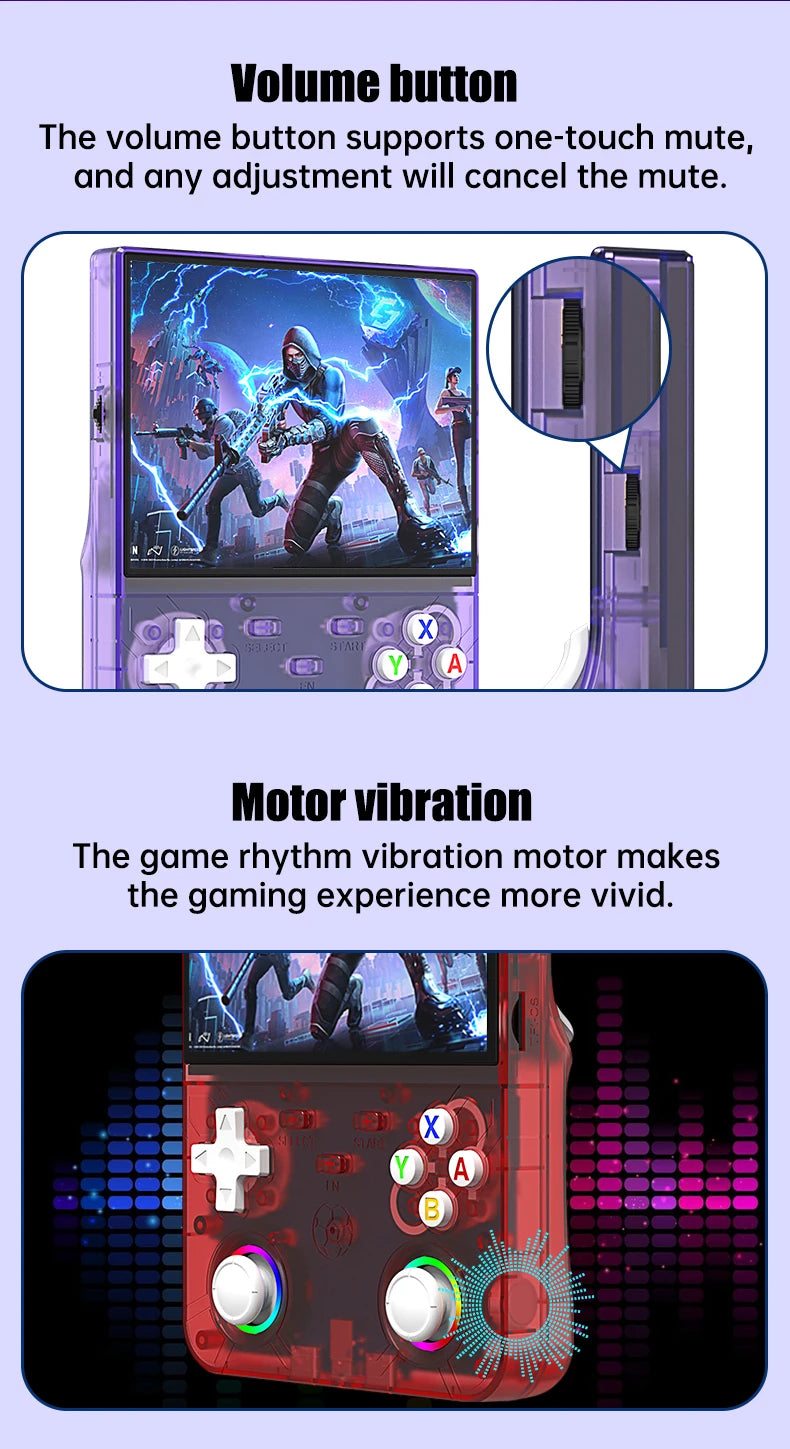R36 Ultra X Handheld Game Console – 4.5" IPS, 64GB/128GB