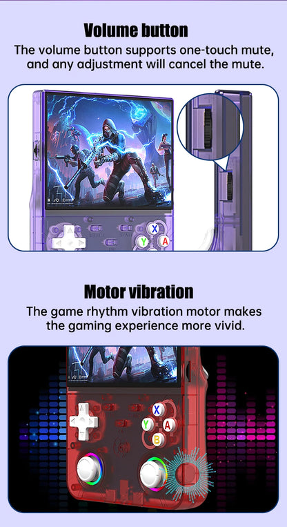 R36 Ultra X Handheld Game Console – 4.5" IPS, 64GB/128GB