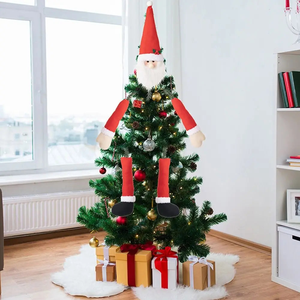 Hugging Santa Christmas Tree Ornament
