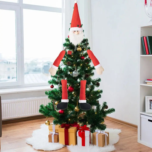 Hugging Santa Christmas Tree Ornament