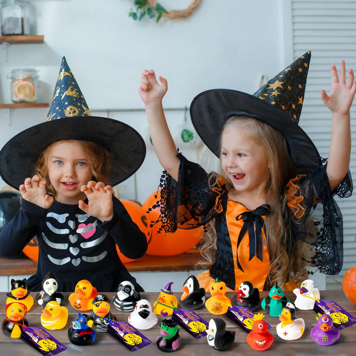 Halloween Rubber Duck Assortment – 16 to 100 Pieces