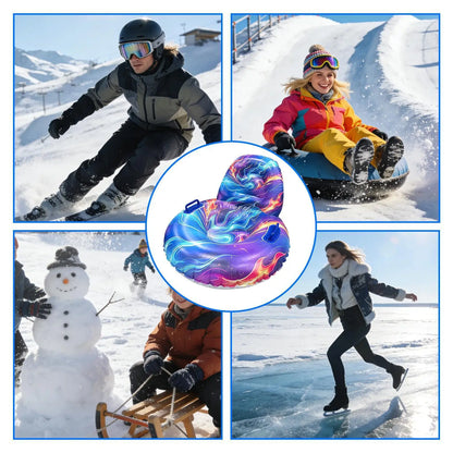 Inflatable Snow Tube for Adults – Cold-Resistant Winter Sled