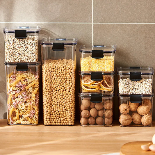Acrylic Airtight Kitchen Storage Jars – Multiple Sizes