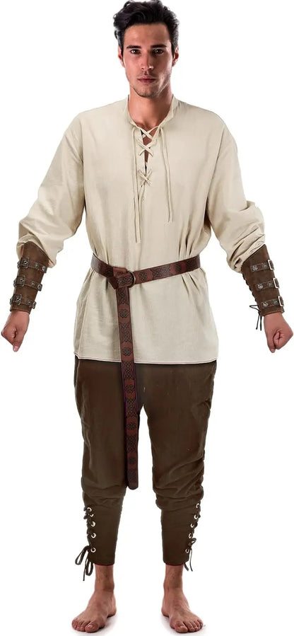 4-Piece Men’s Renaissance Pirate Costume Set