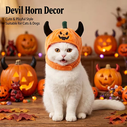 Halloween Pet Hat – Devil & Pumpkin Styles