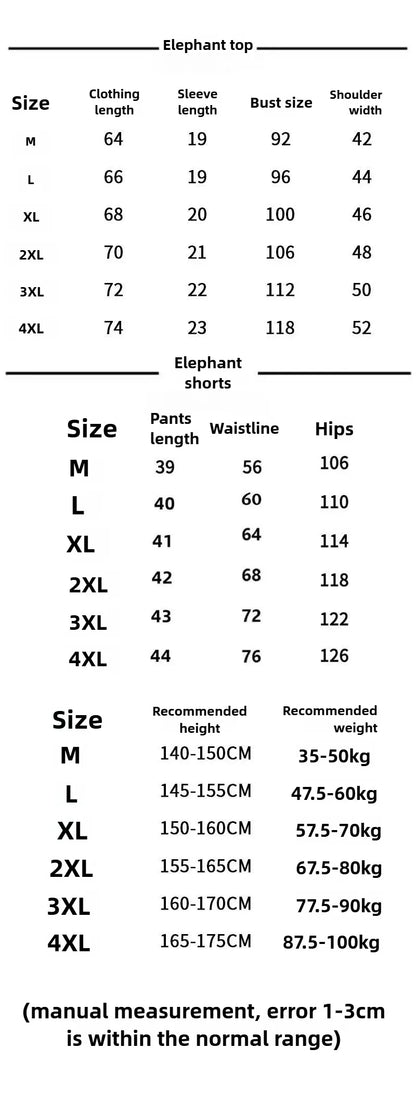 Cartoon Lounge Shorts – Elephant, Pig & Chicken Styles