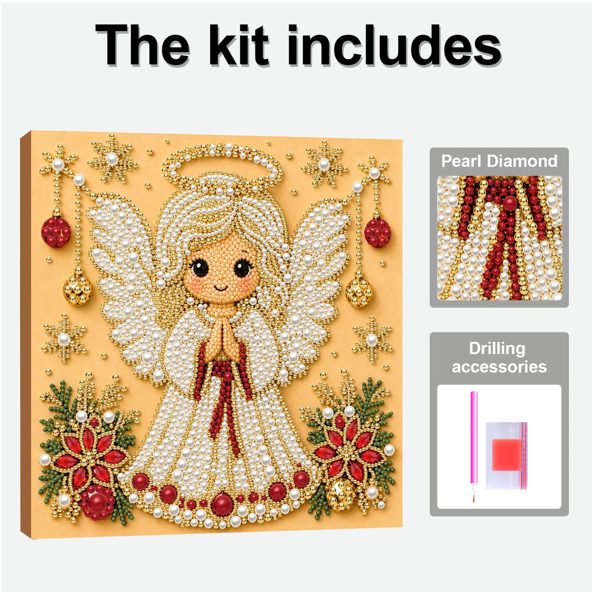 Christmas Diamond Art Kit – 20 × 20 cm