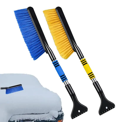 Retractable Car Snow Brush & Ice Scraper – ABS + Foam Grip