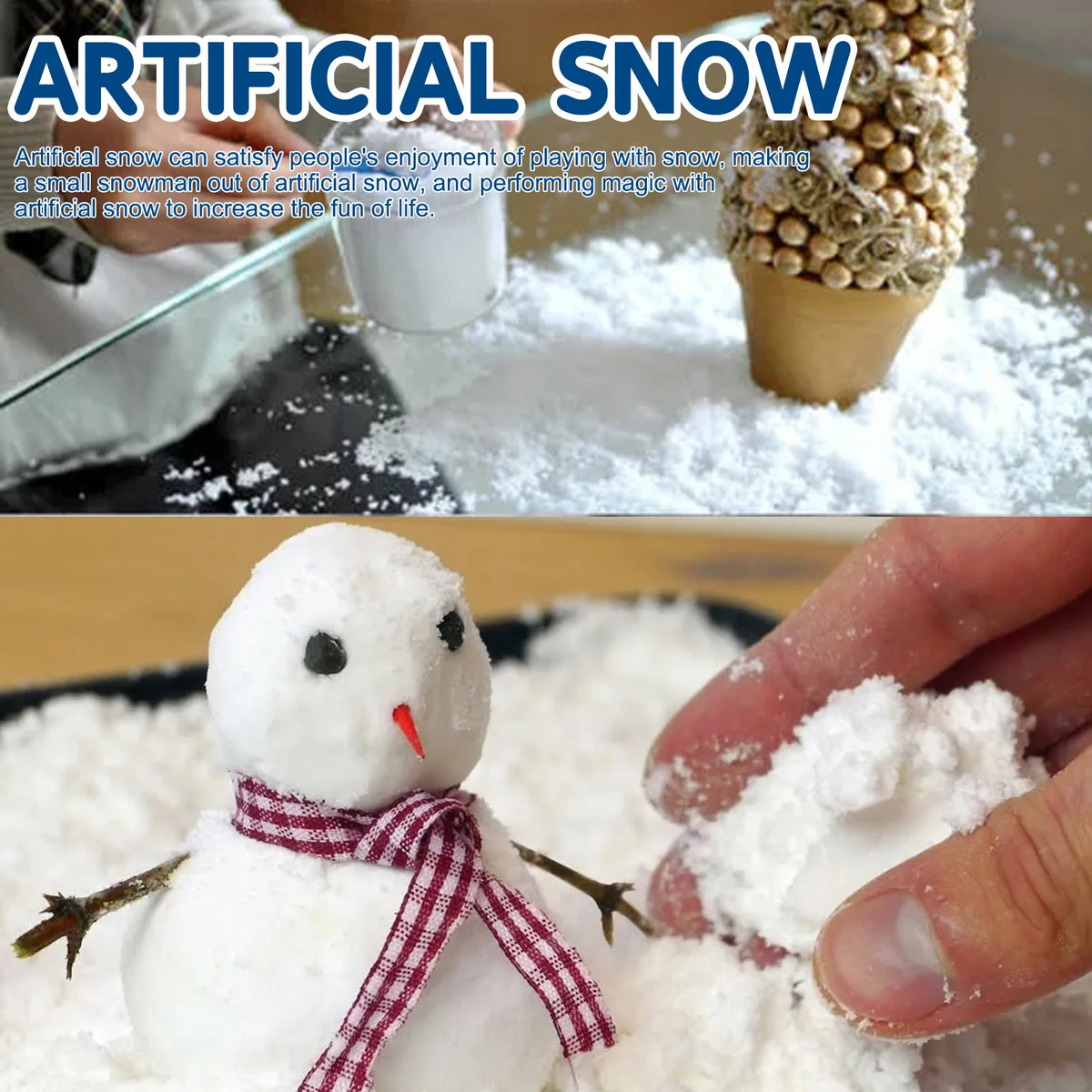 Artificial Snow for Holiday Decor & Displays