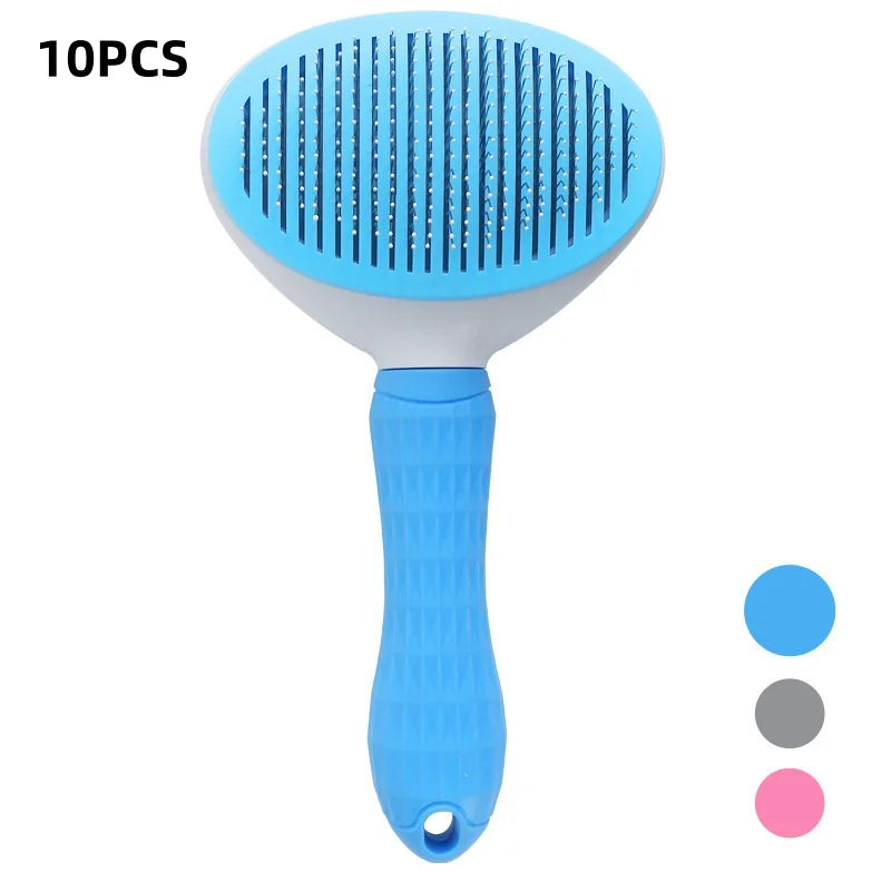 Self-Cleaning Pet Grooming Brush for Dogs & Cats