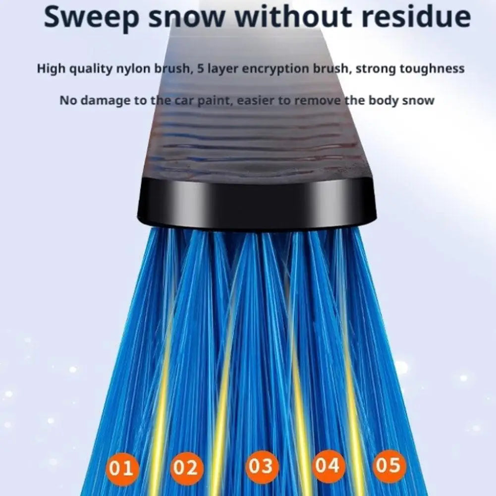 Retractable Car Snow Brush & Ice Scraper – ABS + Foam Grip