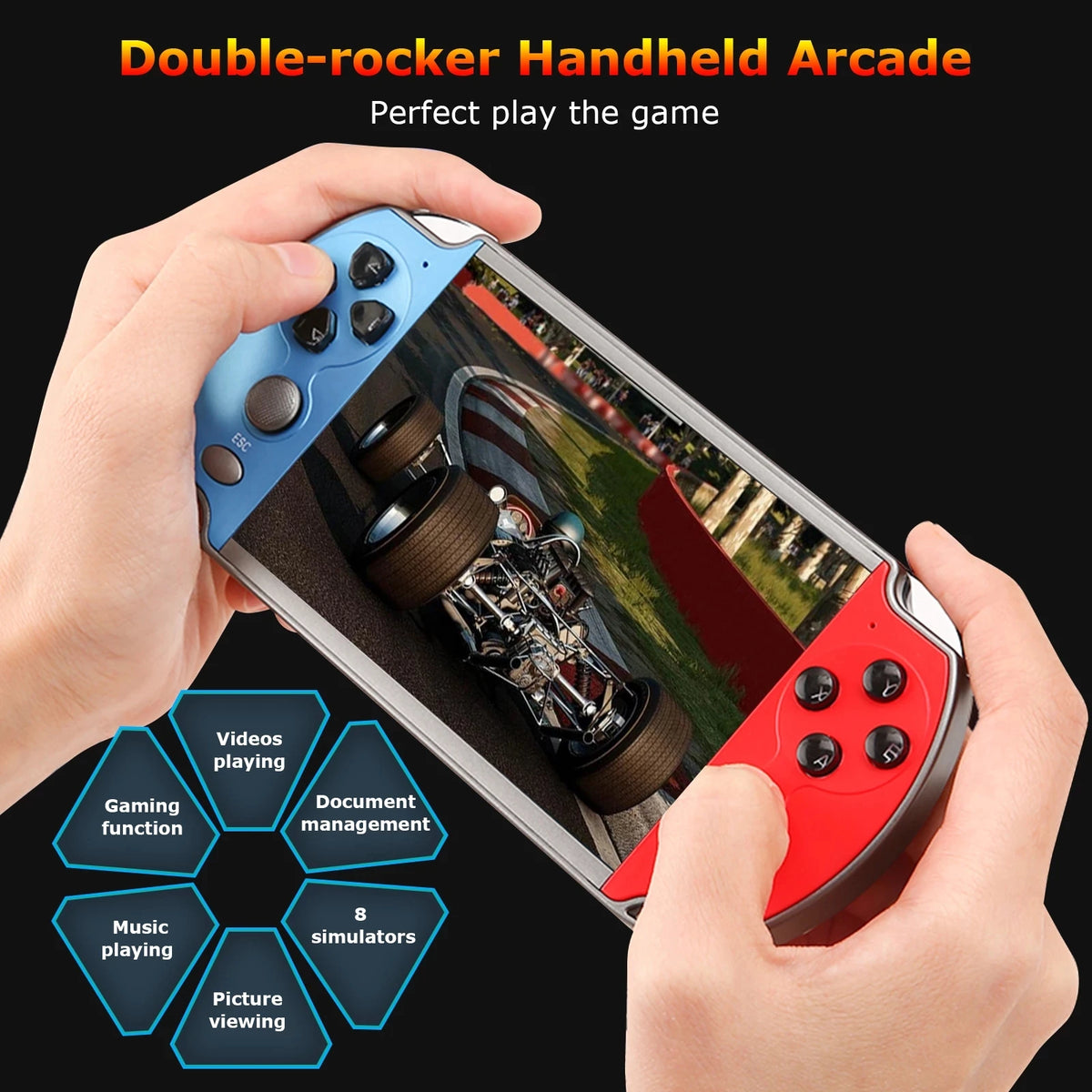 Portable Retro Handheld Game Console – 10,000 Games
