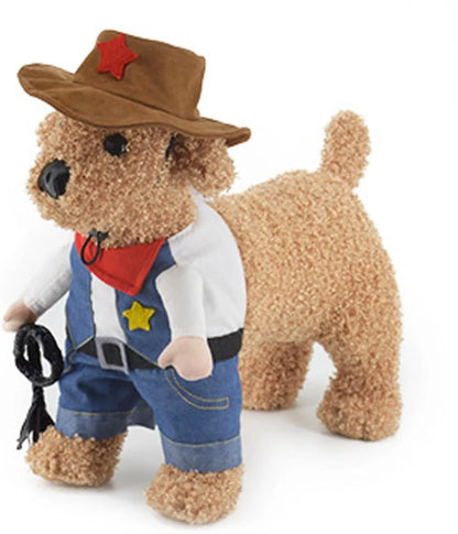 Cowboy Pet Costume with Hat – Cats & Small Dogs