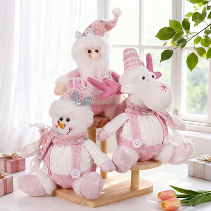 Sequined Christmas Character Hanging Dolls