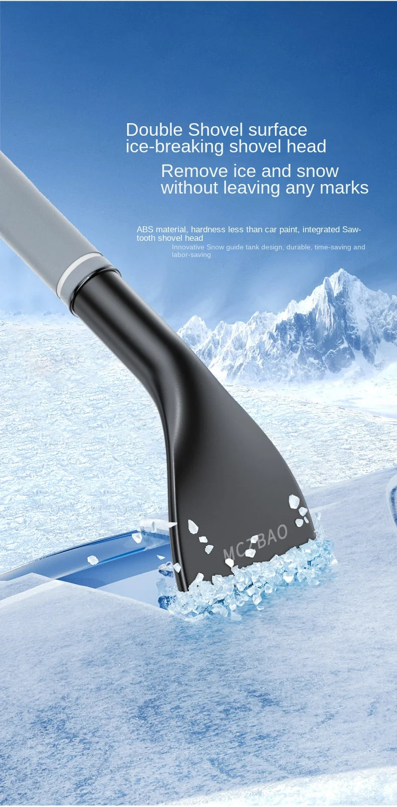Car Snow Brush & Ice Scraper – Windshield Winter Tool