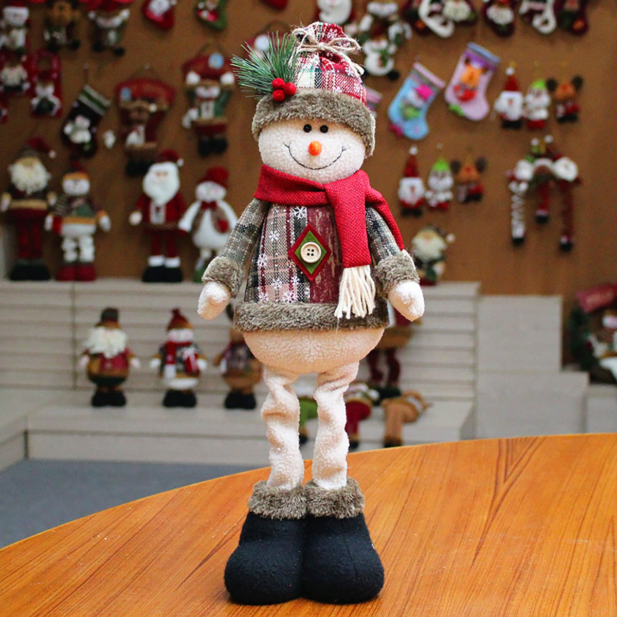 Christmas Santa, Snowman & Reindeer Shelf Sitter