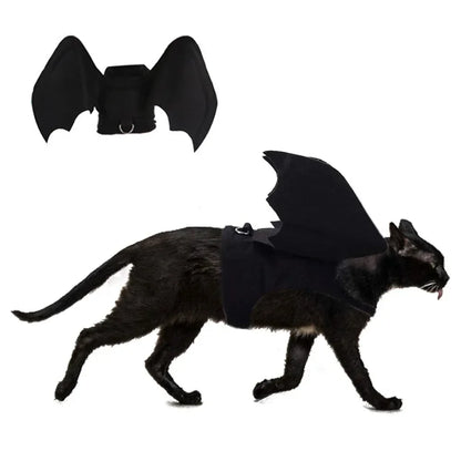 Black Bat Wings Pet Costume – Cats & Dogs