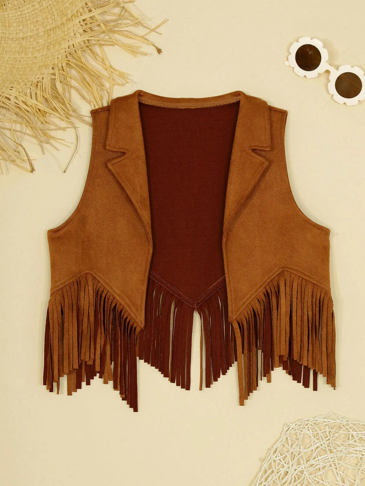 Kids Western Fringe Costume Vest