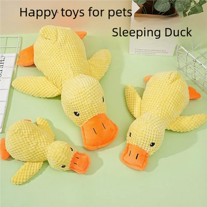 Calming Duck Squeaky Plush Dog Toy