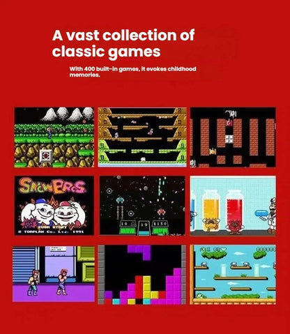 Retro Handheld Game Console – 400 Games & TV Connection