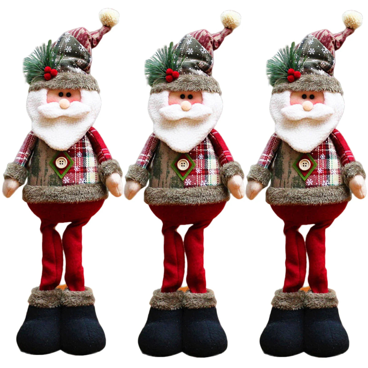Christmas Santa, Snowman & Reindeer Shelf Sitter