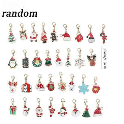 Christmas Theme Charm & Keychain Mix