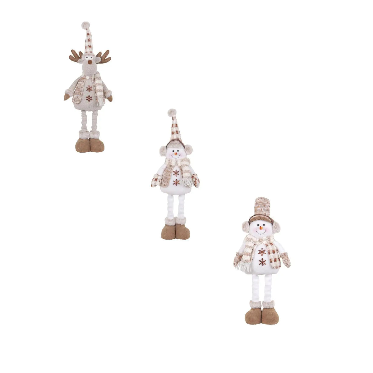 Christmas Santa, Snowman & Reindeer Shelf Sitter