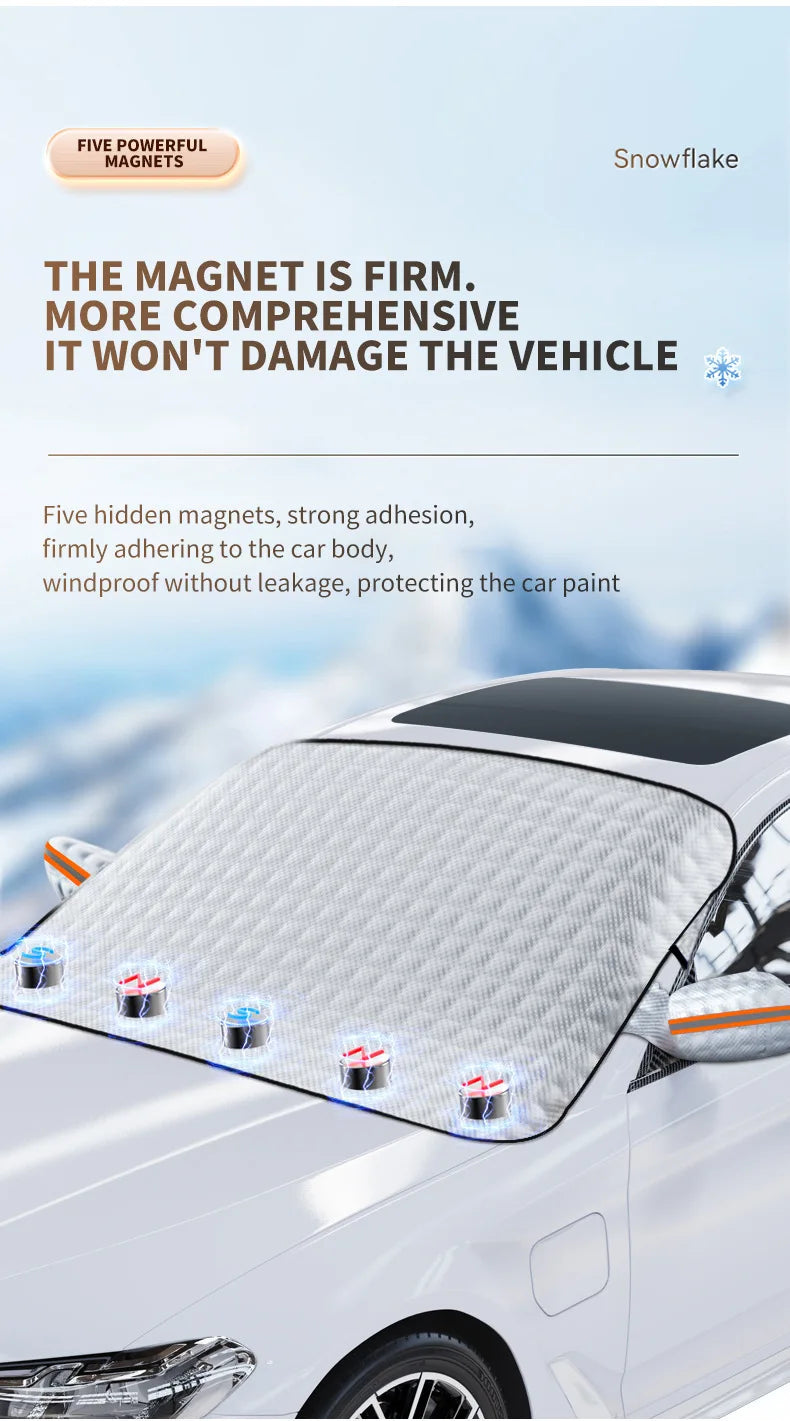 Waterproof Windshield Snow & Sun Cover – 100% Polyester