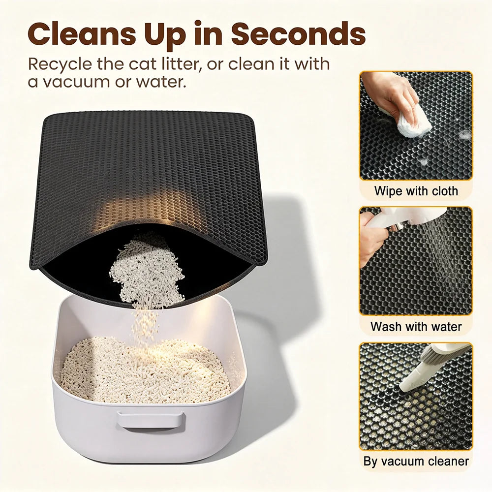Waterproof Double-Layer Cat Litter Mat