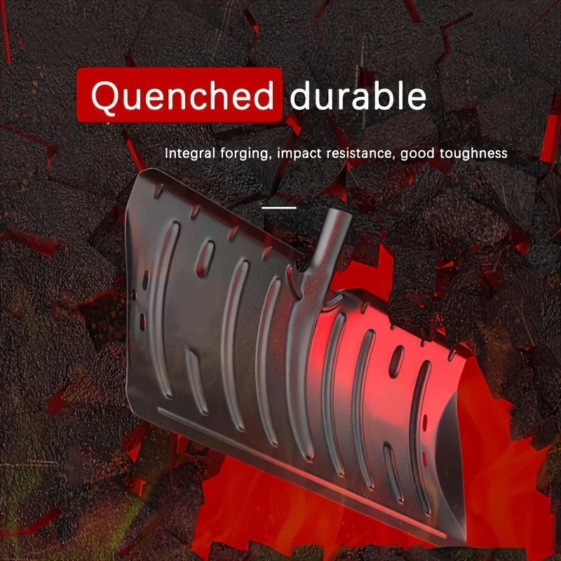 Metal Snow Shovel with Wheels