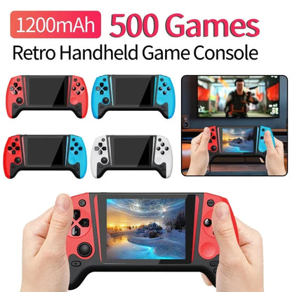 Q21 Retro Handheld Game Console – 3.5" Screen, 500 Games