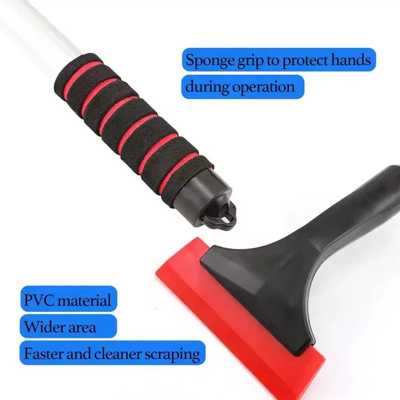 Telescopic Car Snow Brush & Ice Scraper – 42 cm Adjustable