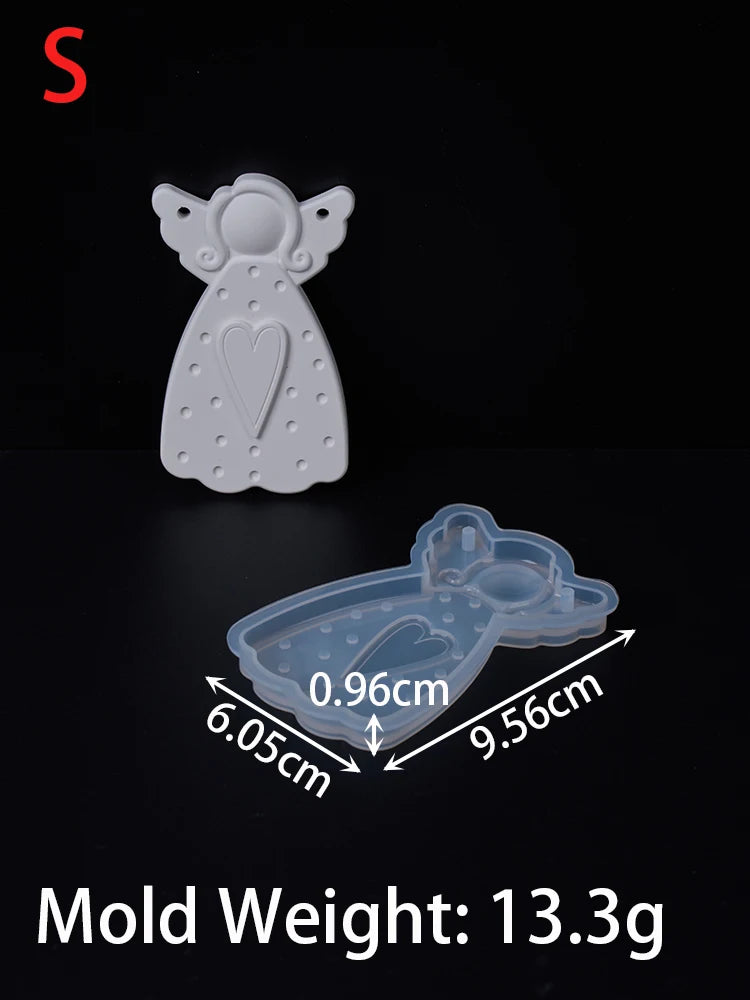 Christmas Angel Silicone Ornament Mold