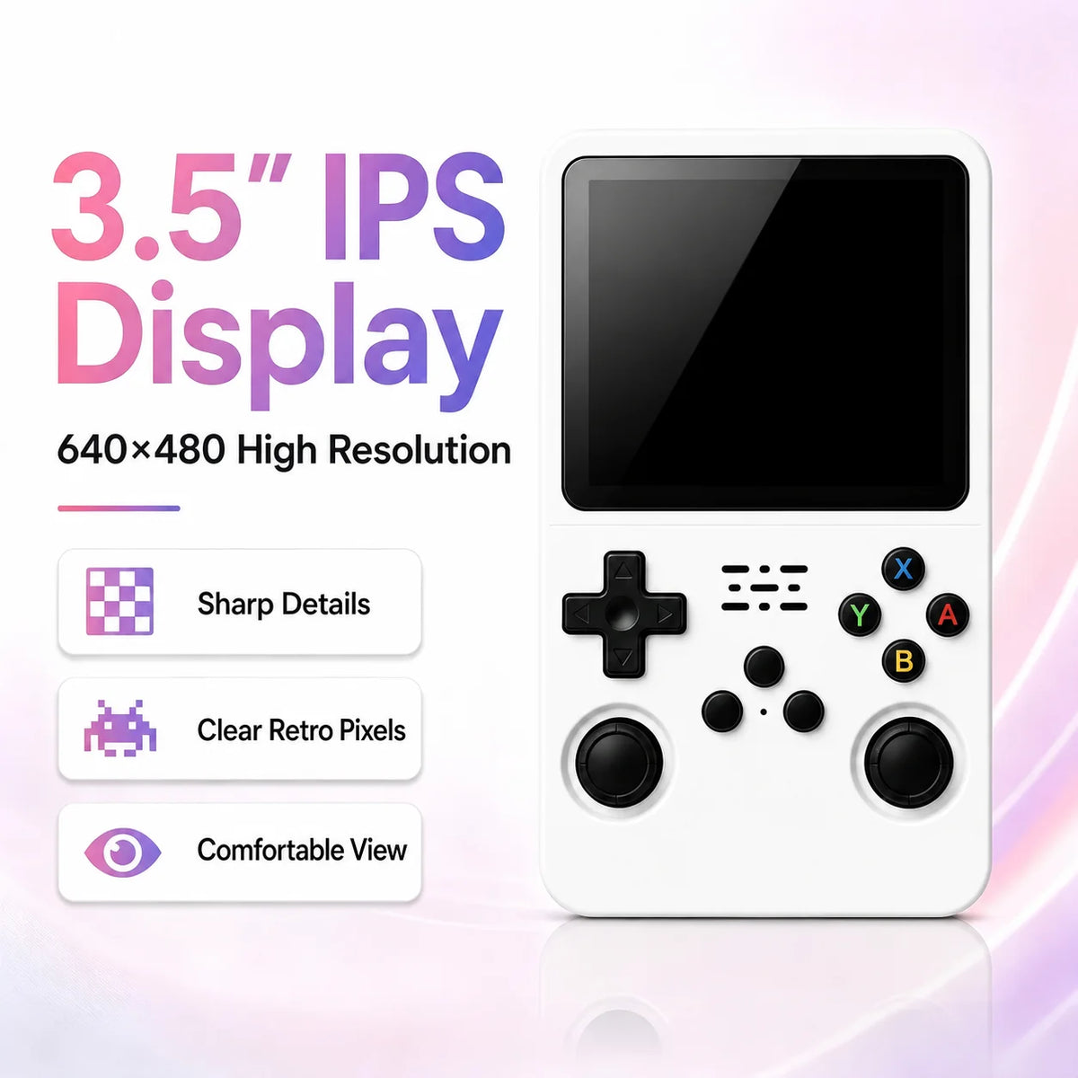 R36S Retro Handheld Game Console – 3.5" IPS, 64GB/128GB